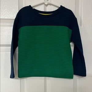 Kids Green and Blue Long Sleeve Shirt sweater shirt